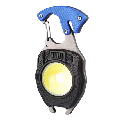 Multi-functional keychain flashlight