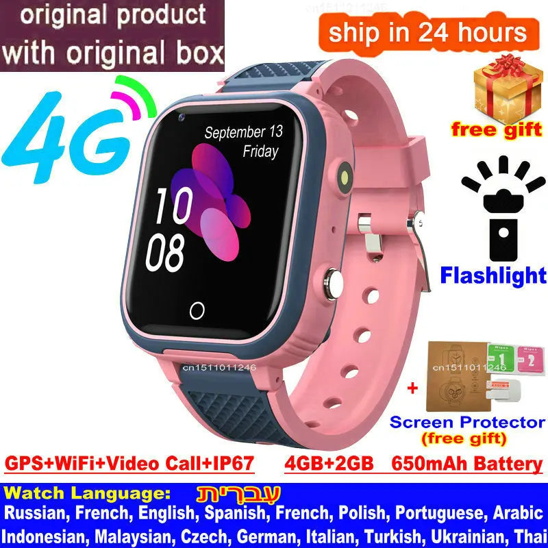 Kids GPS WIFI Video Call  Child Smartwatch