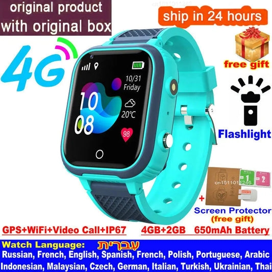 Kids GPS WIFI Video Call  Child Smartwatch