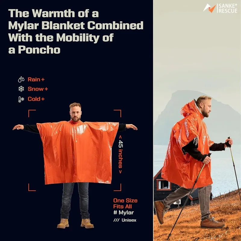 Emergency Waterproof Thermal Rainwear